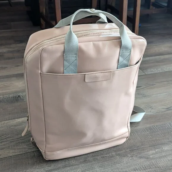 Kapten & Son Malmö Cherry Blossom Laptop Waterproof Backpack Pink Commuter Work - Picture 4 of 15